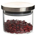 Wood Lids Heat Resistant Glass Store Jars